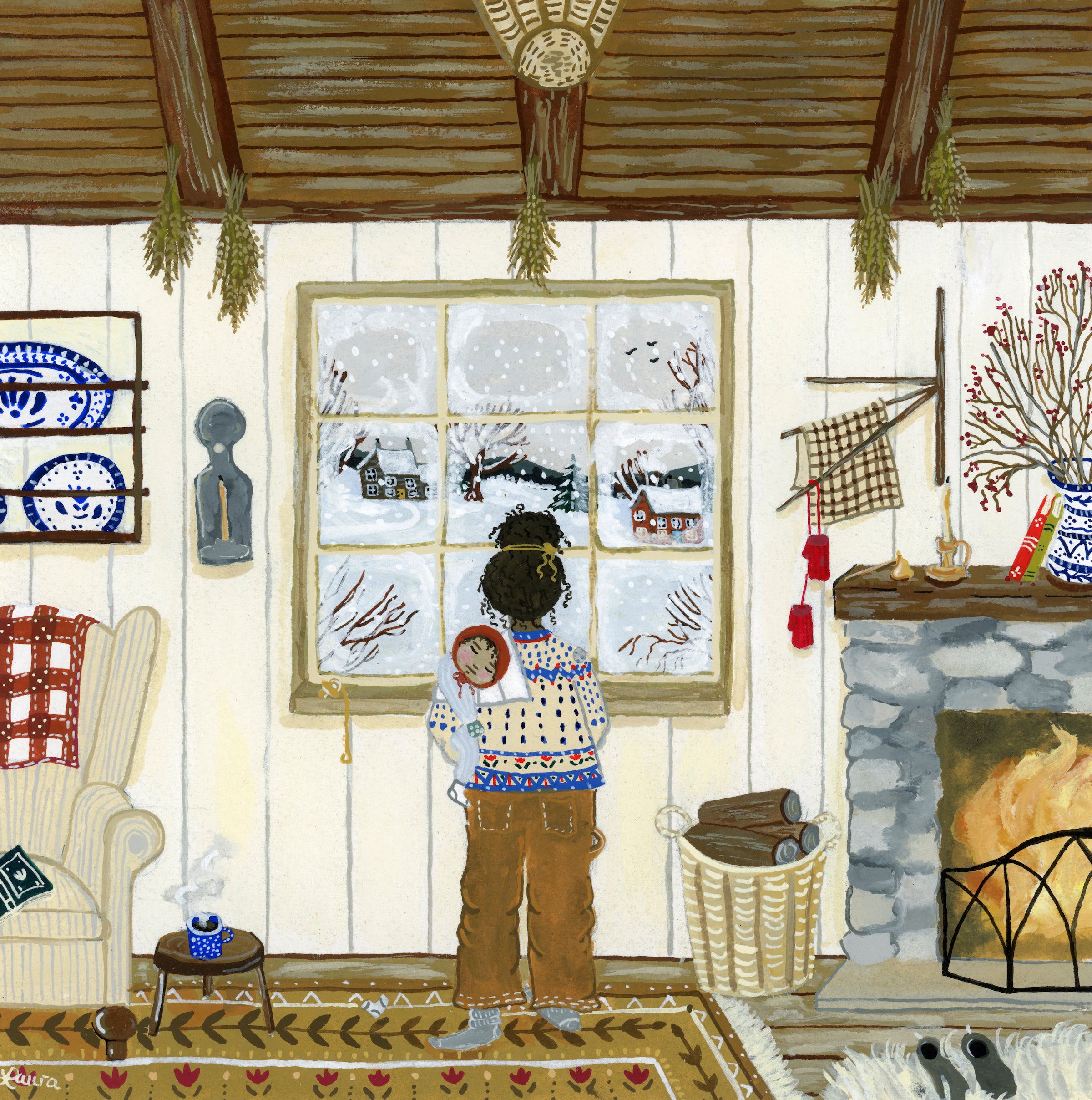 Red Bonnet – Chimney Smoke Art